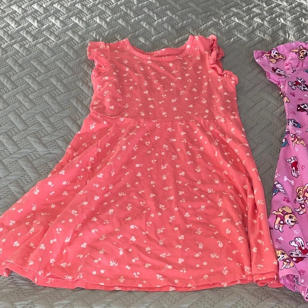 Set of Two Girls' Dresses in Pink and Purple - Picture 2 of 6